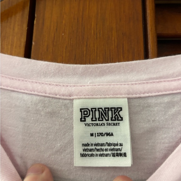 PINK Victoria's Secret Light Pink Long Sleeve Tee - Picture 4 of 6